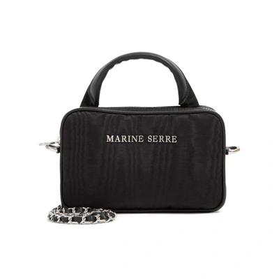 Shop Marine Serre One-pocket Phone Case Bag In Black