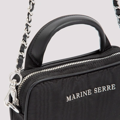 Shop Marine Serre One-pocket Phone Case Bag In Black