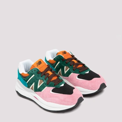 Shop New Balance Leather 57/40 Sneakers Shoes In Multicolour