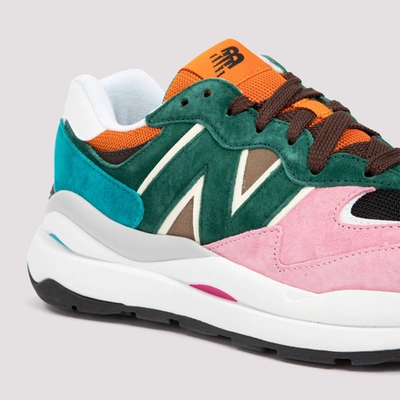 Shop New Balance Leather 57/40 Sneakers Shoes In Multicolour