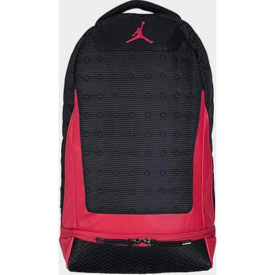 Shop Nike Jordan Air Retro 13 Backpack In Black/gym Red