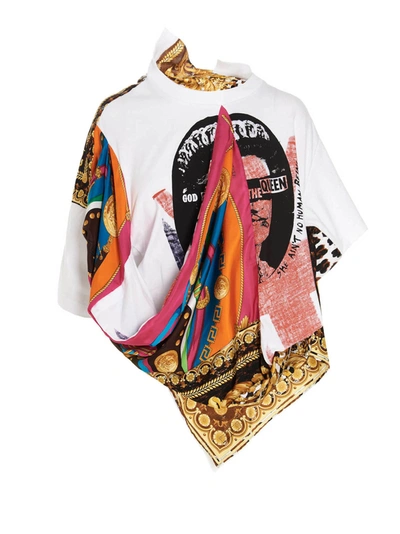 Shop Junya Watanabe X Versace Iconic Print Project T-shirt In Multicolor