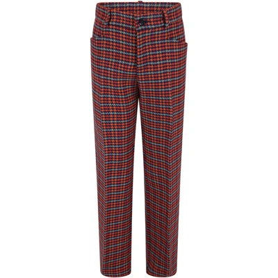 Shop Gucci Multicolor Pants For Kids With Logo