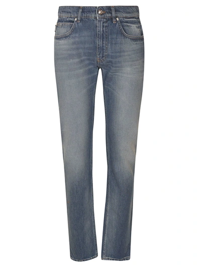 Shop Versace Skinny Fit Jeans In Blue