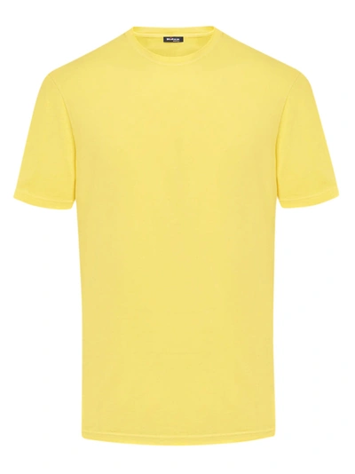 Shop Kiton Jersey T-shirt S/s Cotton