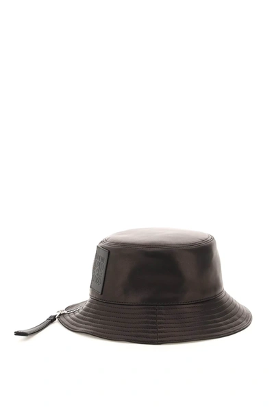 Shop Loewe Nappa Fisherman Hat In Black