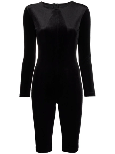 Shop Alchemy Lia Cropped Fitted Jumpsuit In Schwarz