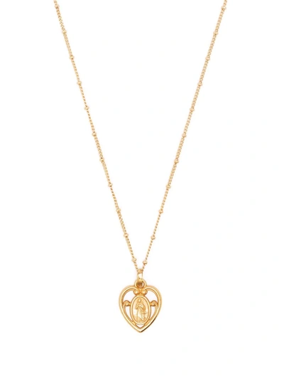 Shop Dolce & Gabbana Heart Pendant Necklace In Gold