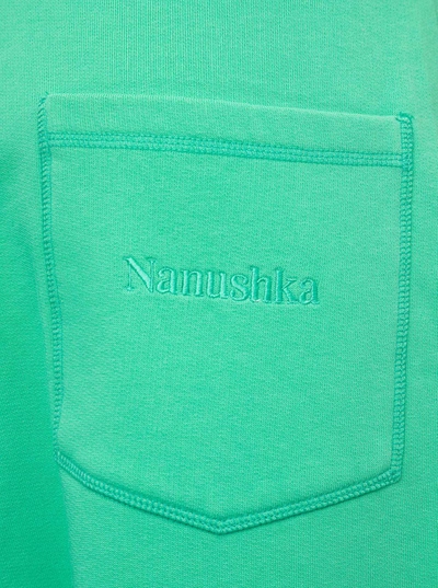 Shop Nanushka Green Organic Cotton Joggers With Pockets