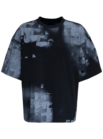 Shop A-cold-wall* Brush Stroke Jersey T-shirt With Logo In Black