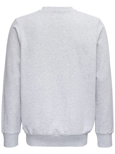 Shop Casablanca Gray Cotton Sweatshirt With Grand Prix Print In Grey