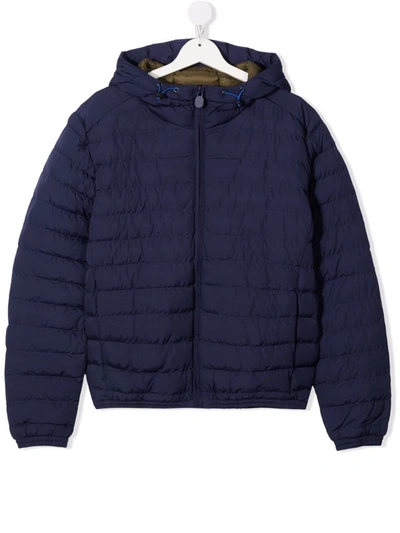 Shop Invicta Teen Padded Hooded Jacket In Blue
