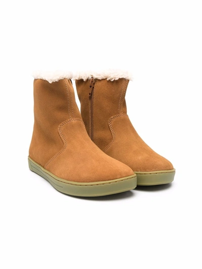 Shop Birkenstock Lille Shearling-lined Boots In Neutrals
