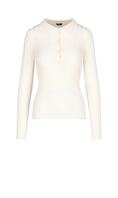 Shop Aspesi Ribbed Sweater In White