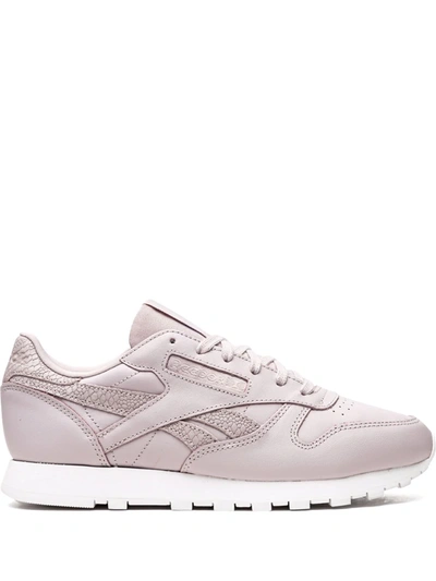 Shop Reebok Classic Leather Low-top Sneakers In Pink
