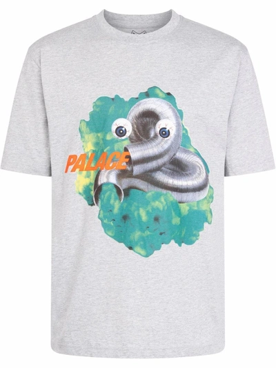 Shop Palace Gassed Graphic-print T-shirt In Grey