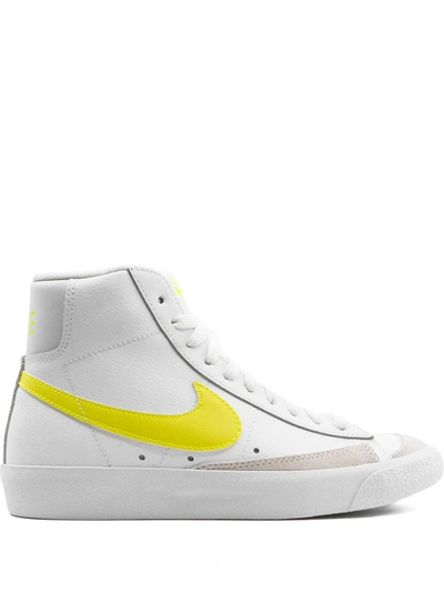 Shop Nike Blazer Mid '77 "lemon Venom" Sneakers In White