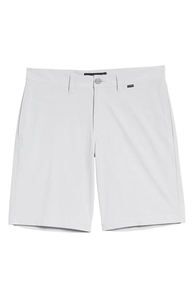 Shop Travismathew Carlsbad Performance Shorts In Light Grey