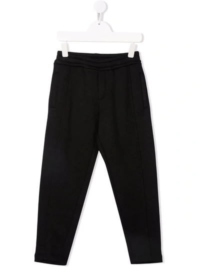 Shop Balmain Logo-print Sweatpants In 黑色
