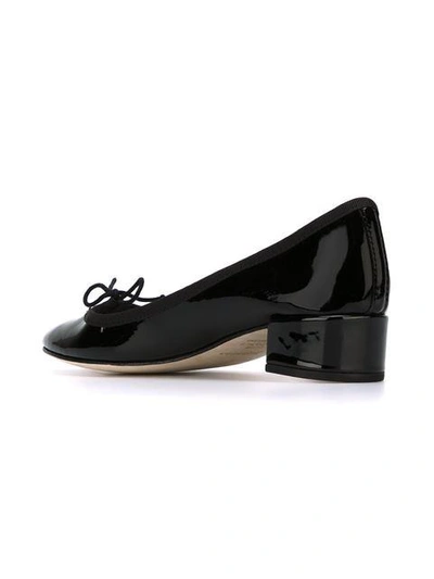 Repetto Black Patent Camille Heels In Black