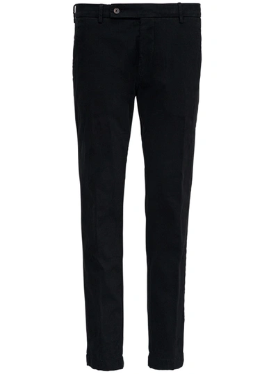 Shop Berwich Black Cotton Tailored Pants