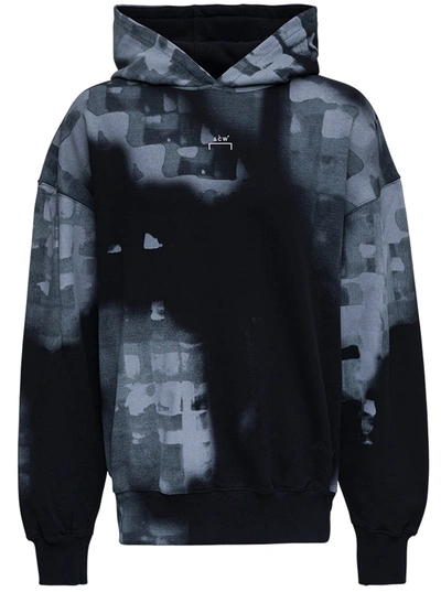 Shop A-cold-wall* Brush Stroke Jersey Hoodie With Logo In Black