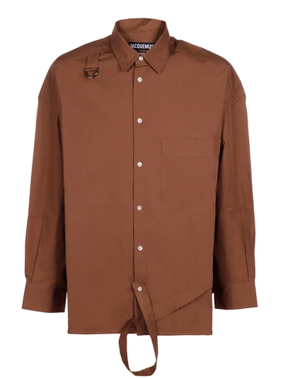 Shop Jacquemus La Chemise Banane In Brown