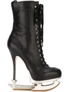 Dsquared2 160mm Ice Skate Heel Ankle Boots, Black