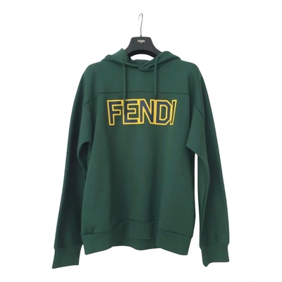 Pre-owned Fendi Sweatshirt In Green