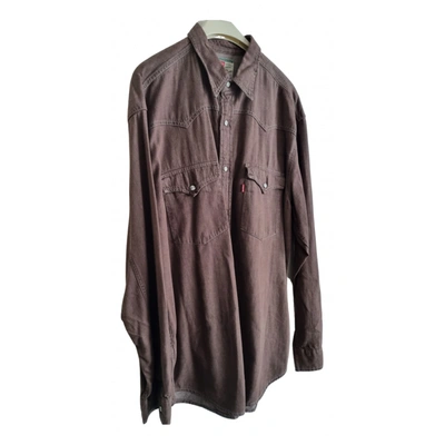 Pre-owned Levi's Shirt In Brown