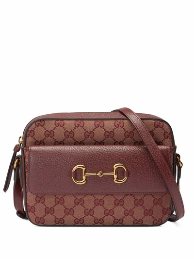 Shop Gucci Horsebit-detail Crossbody Bag In Brown