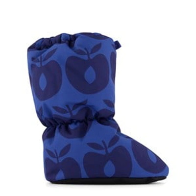 Shop Småfolk Blue Lolite Apple Booties