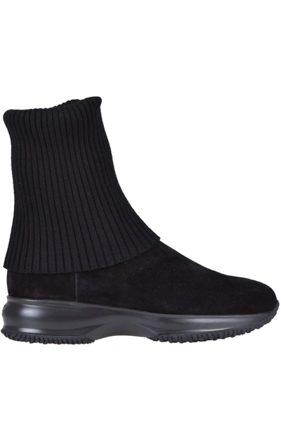 Shop Hogan Interactive Sole Ankle-boots In Black