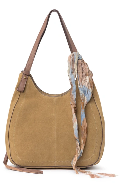 Shop Lucky Brand Idah Leather Tote In Beige 01