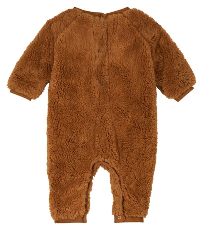 Shop Louise Misha Baby James Faux Shearling Onesie In Brown