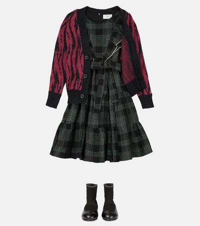 Paade Mode Wool And Cotton-blend Cardigan In Black