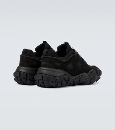 Shop Acne Studios Bolzter Leather Sneakers In Black