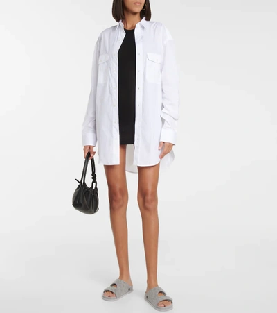 Wardrobe.nyc Wardrobe. Nyc Cotton Poplin Shirt Dress In White