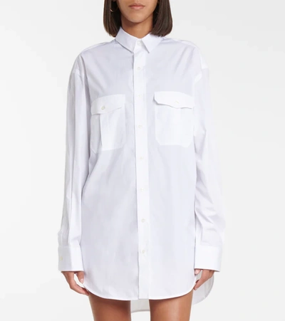 Wardrobe.nyc Wardrobe. Nyc Cotton Poplin Shirt Dress In White