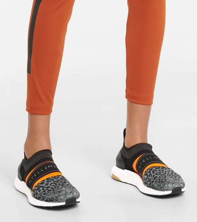 Shop Adidas By Stella Mccartney Ultraboost 3d Knit Sneakers In Black