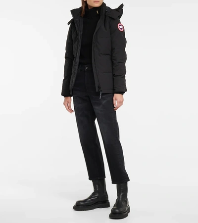 Shop Canada Goose Chelsea Down Parka In Black