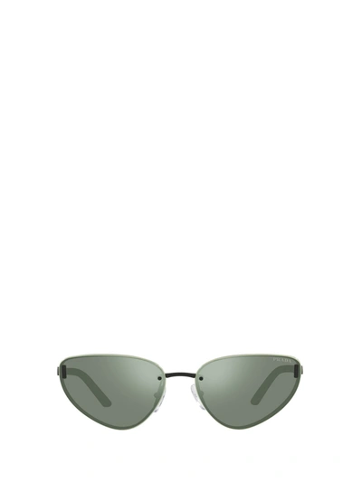 Shop Prada Eyewear Cat Eye Frame Sunglasses In Black
