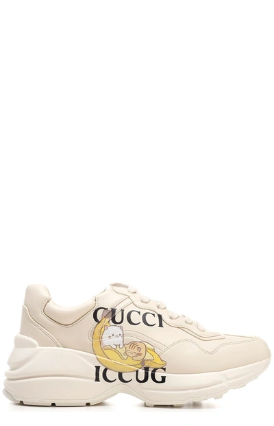 Shop Gucci X Bananya Rhyton Lace In White
