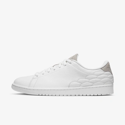 Shop Jordan Men's Air  1 Centre Court Shoes In White