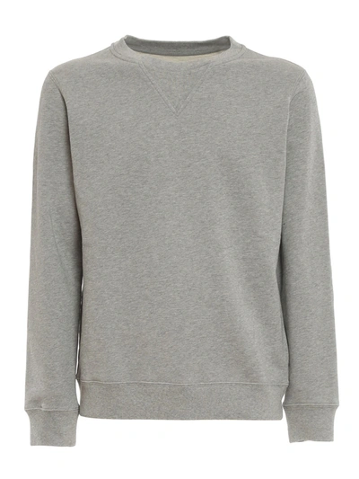 Shop Maison Margiela Cotton Sweatshirt In Grey