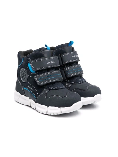 Geox Kids' Flexyper Ankle-length Winter Boots In Blue | ModeSens