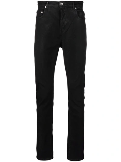 Shop Rick Owens Detroit-cut Skinny Jeans In Black