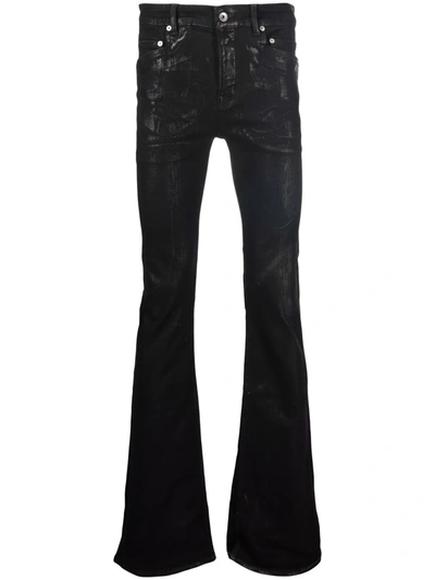 Shop Rick Owens Tyrone-cut Bootcut Jeans In Black