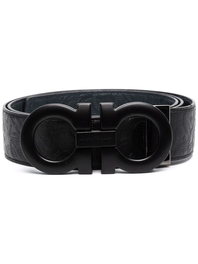 Leather belt Salvatore Ferragamo Black size XL International in Leather -  33351394