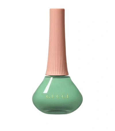 Shop Gucci Vernis À Ongles Nail Polish In Green
